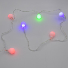 Гірлянда-нитка (String-Lights) 20Parts-1 внутрішня, пров.:прозорий, 3м (Різнокольорова)