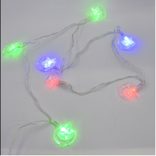 Гірлянда-нитка (String-Lights) 20Parts-2 внутрішня, пров.:прозорий, 3м (Різнокольорова)