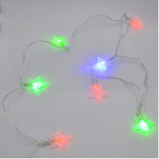 Гірлянда-нитка (String-Lights) 20Parts-4 внутрішня, пров.:прозорий, 3м (Різнокольорова)