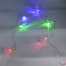 Гірлянда-нитка (String-Lights) 20Parts-5 внутрішня, пров.:прозорий, 3м (Різнокольорова)