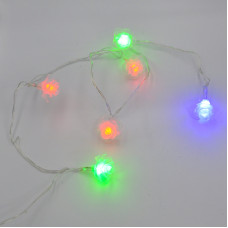 Гірлянда-нитка (String-Lights) 20Parts-6 внутрішня, пров.:прозорий, 3м (Різнокольорова)