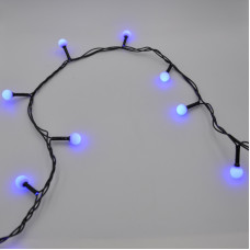 Гірлянда-нитка (String-Lights) 100B-6-2 внутрішня, пров.: чорний, 7м (Синій)