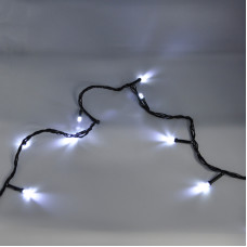 Гірлянда-нитка (String-Lights) 100W-7 внутрішня, пров.: чорний, 7м (Білий)
