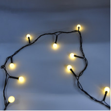 Гірлянда-нитка (String-Lights) 100WW-6-2 внутрішня, пров.: чорний, 7м (Білий-теплий)