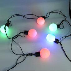Гірлянда-нитка (String-Lights) 20BIG BALL-M внутрішня, пров.: чорний, 4.5м (Різнокольорова)
