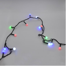 Гірлянда-нитка (String-Lights) 200M-6-2 внутрішня, пров.: чорний, 12м (Різнокольорова)