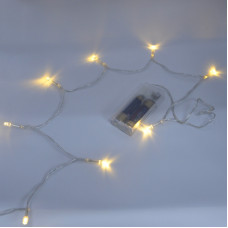 Гірлянда-нитка (String-Lights) 30 Battery WW внутрішня, пров.:прозорий, 3м (Білий-теплий)