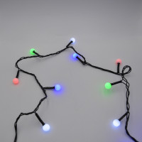 Гірлянда-нитка (String-Lights) 100M-6-2 внутрішня, пров.: чорний, 7м (Різнокольорова)
