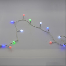 Гірлянда-нитка (String-Lights) 200M-6-1 внутрішня, пров.: білий, 12м (Різнокольорова)
