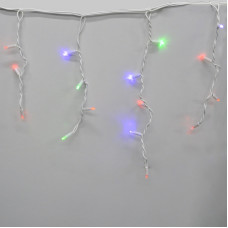 Гірлянда-бахрома (Icecle-Lights) 120 Short curtain-M-1 зовнішня, пров.:білий, 5м (Різнокольорова)