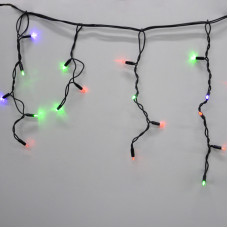 Гірлянда-бахрома (Icecle-Lights) 120 Short curtain-M-2 зовнішня, пров.: чорний, 5м (Різнокольорова)