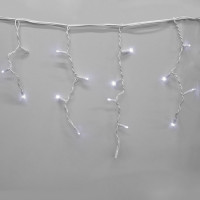 Гірлянда-бахрома (Icecle-Lights) 120 Short curtain-W-1 зовнішня, пров.: білий, 5м (Білий)