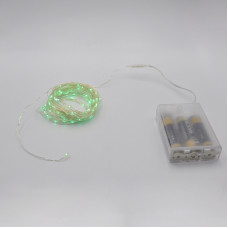 Гірлянда-роса (Copper Wire) 100G-1 Battery внутрішня, пров.:прозорий, (Зелений)
