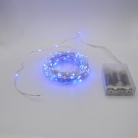 Гірлянда-роса (Copper Wire) 100B-1 Battery внутрішня, пров.:прозорий, (Синій)