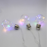 Гірлянда-бахрома (Icecle-Lights) 80M-2 внутрішня, пров.:прозорий, 2м (Різнокольорова)