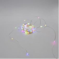 Гірлянда-роса (Copper Wire) 100M-4 внутрішня, пров.:прозорий, 10м (Різнокольорова)