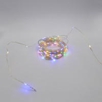 Гірлянда-роса (Copper Wire) 200M-4 внутрішня, пров.:прозорий, 20м (Різнокольорова)
