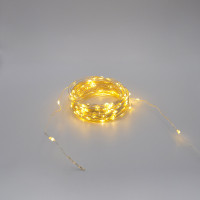 Гирлянда-роса (Copper Wire) 200WW-4 внутренняя, пров.:прозрачный, 20м (Белый-теплый)