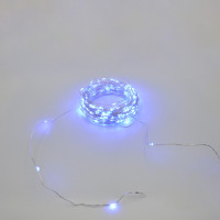 Гірлянда-роса (Copper Wire) 200B-4 внутрішня, пров.:прозорий, 20м (Синій)