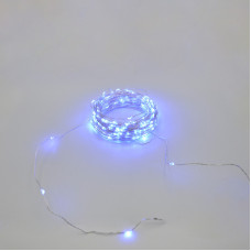 Гірлянда-роса (Copper Wire) 200B-4 внутрішня, пров.:прозорий, 20м (Синій)