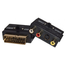 Перехідник SCART to 3 RCA з перемикачами SH-3009
