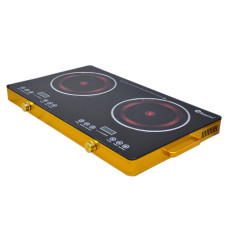 Плита інфрачервона Domotec MS-5881 2кф., 7000Вт. (Чорний)