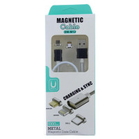 Шнур для моб. magneti 2in1 micro / lightning ,магнитный  (250) 25шт уп.