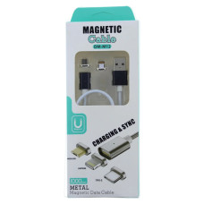 Шнур для моб. magneti 2in1 micro\lightning\ магнітний (250) 25шт уп.