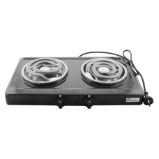 Плита електрична Domotec MS-5532 2кф., 2000Вт. (Чорний)