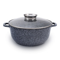 Котел UNIQUE UN-5216 4.3л (24см, круглий, гранітний)