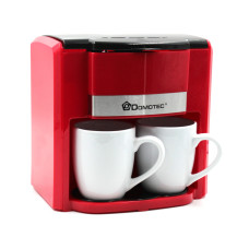 Кавоварка DOMOTEC MS-0705 Червона (500Вт, 2 кер. чашки по 150мл)