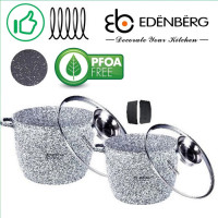 Набор кастрюль EDENBERG EB-8045 (4пред., гранит, 6,2-10)