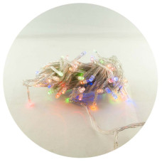 Гірлянда-нитка (String-Lights) 500M-1 внутрішня, пров.:прозорий, 30м (Різнокольорова)