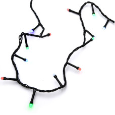 Гірлянда-нитка (String-Lights) 300M-4 внутрішня, пров.: чорний, 12м (Різнокольорова)