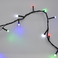 Гірлянда-нитка (String-Lights) 400M-4 внутрішня, пров.: чорний, 20м (Різнокольорова)