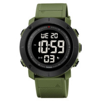 Годинник SKMEI 2122 Big Dark Screen колір олива