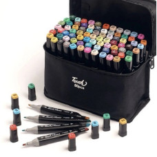 Набір двосторонніх маркерів, Sketch Marker, 80 кольорів, в сумці