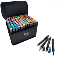 Набір двосторонніх маркерів, Sketch Marker, 120 кольорів, в сумці
