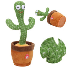 Танцюючий кактус співаючий Dancing Cactus (120 пісень з підсвічуванням)