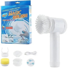 Електрична щітка для прибирання та миття посуду з 3 насадками Magic Brush