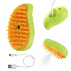 Парова масажна щітка для собак та котів USB QC-06