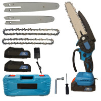 Акумуляторна ланцюгова пилка з 2 шинами DOMOTEC Chain Saw 6'' and 8"