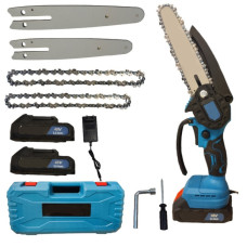 Акумуляторна ланцюгова пилка з 2 шинами DOMOTEC Chain Saw 6'' and 8"