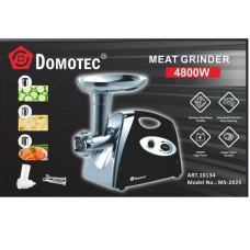 М'ясорубка DOMOTEC MS-2025 (соковитискач, терки та шатківниці) 4800W
