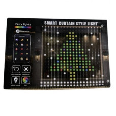 Гірлянда штора SMART SFK07 2*2м, 20 ниток по 20 лампочок APP BT USB