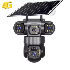 Камера на 3 лінзи працює через 4g та від сонячної панелі V 380