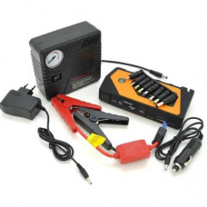 Пусковий автомобільний пристрій для акумулятора JUMP STARTER Power Bank + Compressor 9980mAh